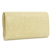 Fioeyr Women's Glitter Envelope Clutch Bag Wedding Evening Handbag Chain