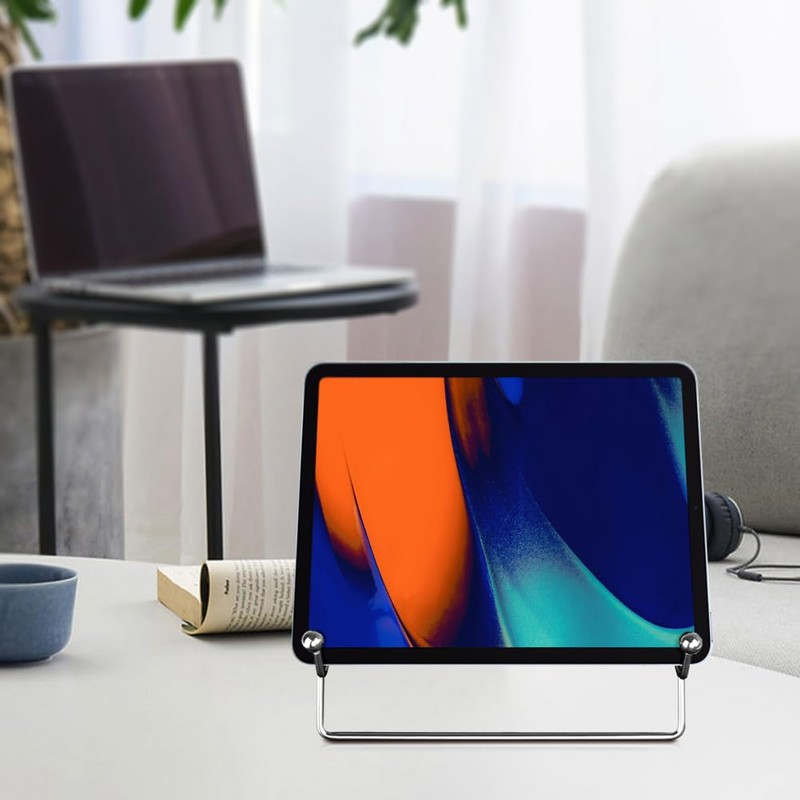 Book Stand for Reading Cookbook Holder Metal Shelf Brackets Display