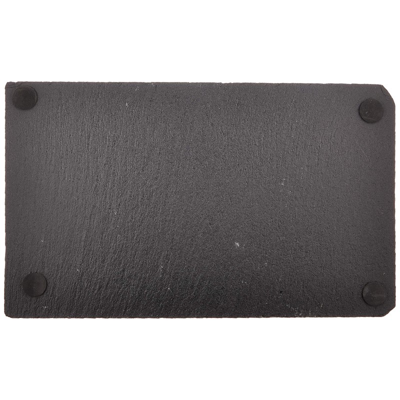 K-World Slate Plate, 9.8 inches (25 cm), Rectangular Plate, Natural