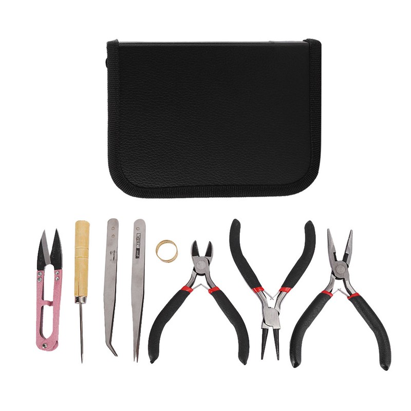 8pcs Jewelry Tools DIY Jewelry Making Pliers Scissors Cutter Tweezers
