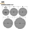 TANG 22' ft Round Pool Covers for 18 Feet Round