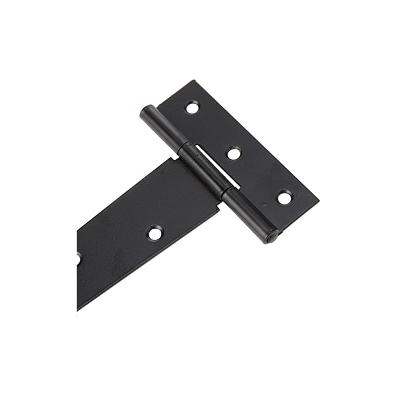 Duratool D00915 T-Hinges Black Zinc Plated 10" (254mm) 2 Pack