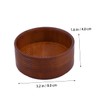 Gatuida Men's Durable Shaving Soap Bowl Large Deep Wooden Cup