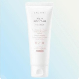 S Nature Cleansing Foam Aqua Rice Mildly Acidic 160ml (40013050) / 에스네이처 클렌징폼 아쿠아 라이스 약산성160ml (40013050)