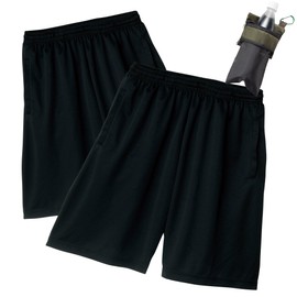 Glimmer Solid Color Dry Half Pants, Set of 2, Black