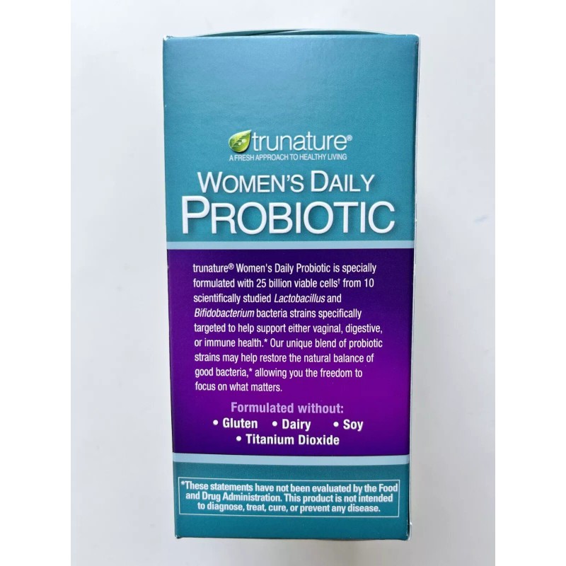 Trunature WOMEN'S DAILY PROBIOTIC. 90 VEGETARIAN CAPSULES - Exp 03/2026