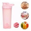 botella para gym Vaso Shaker Mezclador Con Bola Proteína Gym