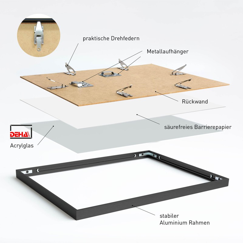 Deha Design Boston Aluminium Picture Frame