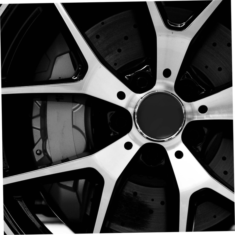 ULTECHNOVO 4pcs Wheel Center Caps for Car Outer Inner Sleek