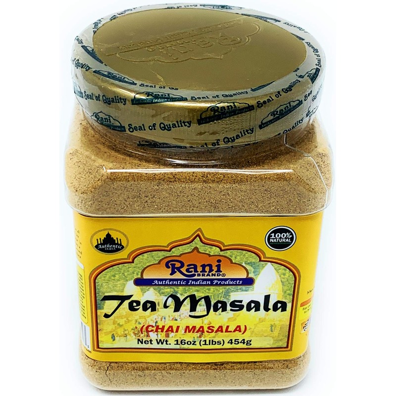 Rani Tea (Chai) Masala 16oz (1lb) 454g Bulk PET Jar