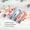 6 Pieces Cute Nail Clippers, 6 Pieces Key Chains, Nail