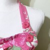 April Cornell Floral Pink Cooking Chef Cotton Apron