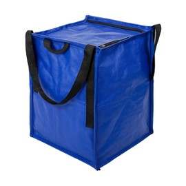 DURASACK Heavy Duty Storage Tote Bag with Zipper Top 22-Gallon Rugged Woven Polypropylene Moving Bag, Reusable Self-Standing Design, Holds up to 500 Pounds, Single, Blue