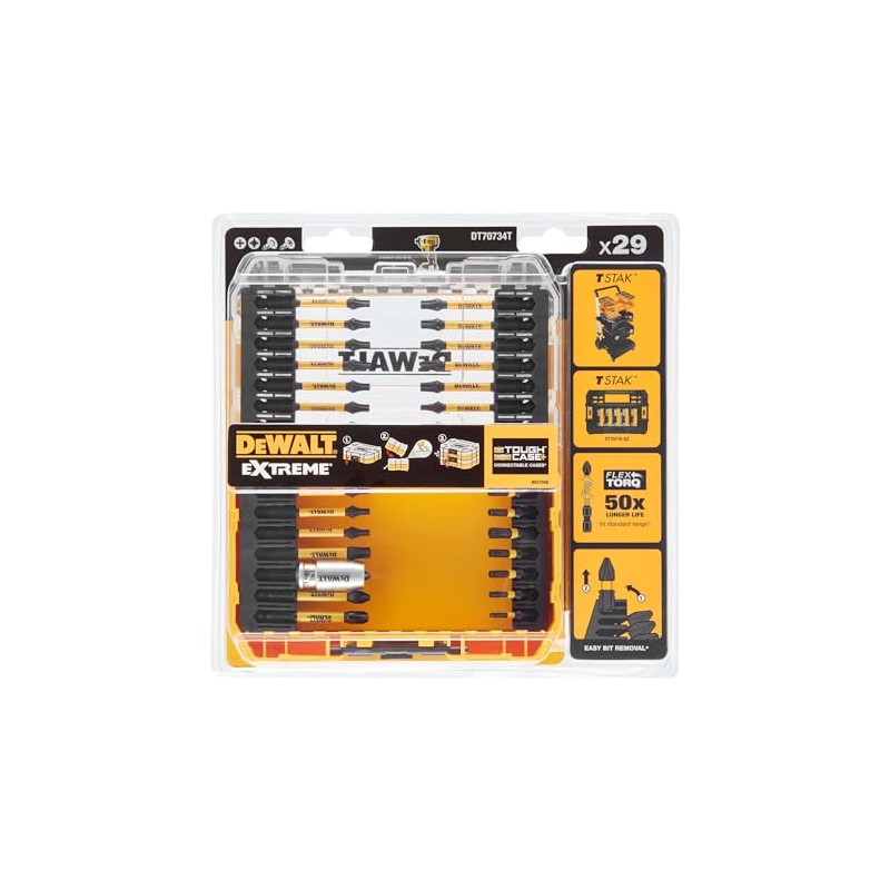 Dewalt Extreme Flextorq DT70734T-QZ Screwdriver Bit Set (29-Piece Bit Set