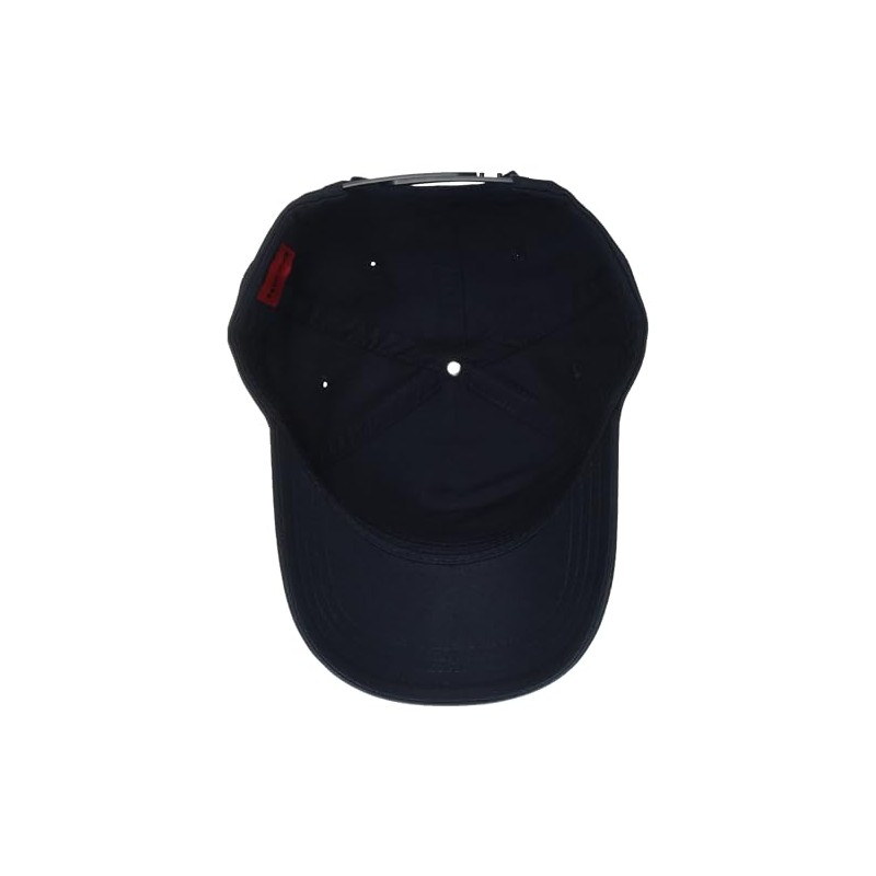 HUGO Big Logo Cotton Baseball Hat Navy