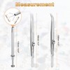 sourcing map 3pcs Diamond Tweezer Holder Pick Up Tool Set