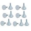 sourcing map Knurled Head Full Thread Knurled Screws Bolts Fasteners