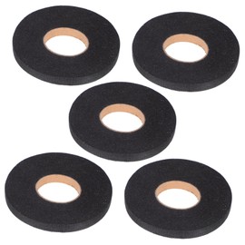 Tofficu 5pcs Sewing Interfacing Strips Fusible Non-Woven Fabric for Tailoring Iron-on Backing for Clothing Repairs for DIY Crafting Black 50 M