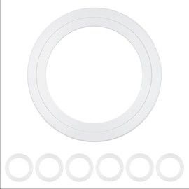 6-Pack Goof Ring for 6 Inch Canless Slim Recessed Lights, Beveled Design