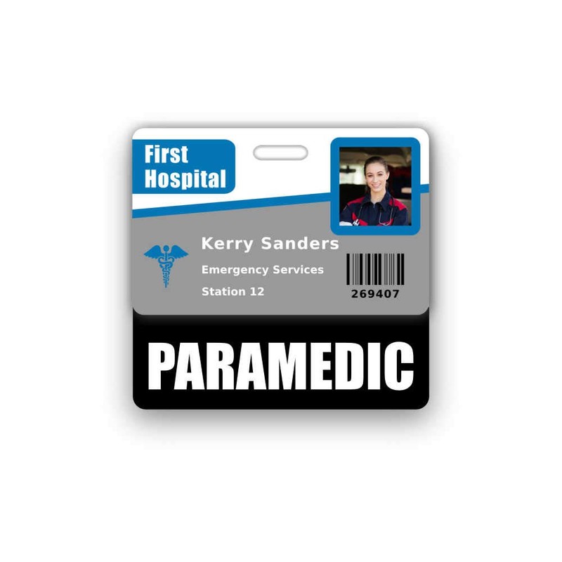 Paramedic Badge Buddy Horizontal w/Height & Weight Conversion Charts (Standard,