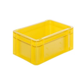 Euro Transport Stacking Container/Storage Container, Yellow, 300 x 200 x 145 mm (L x W x H)