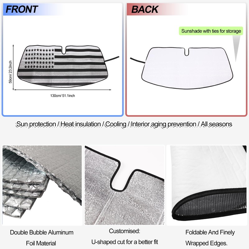 Front Windshield Sunshade for Mazda MX-5 Miata 2016-2024 Windshield Sun