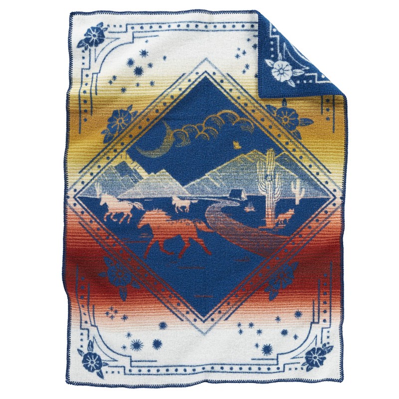Pendleton Jacquard Whipstitched Muchacho Wind Riders Blanket for Kids
