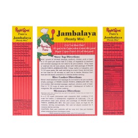 Jambalaya Lovers Pack: Jambalaya Seasoning Mix Packets (3) .42 oz Cajun's Choice + Jambalaya Ready Mix Box (1) 8 oz Ragin' Cajun
