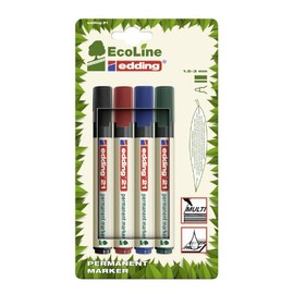 edding 4-21-4-1999 Permanentmarker 21 EcoLine, nachfüllbar, 1.5 - 3 mm, Sortiert
