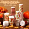Fulmoon 60 Pack Thanksgiving 16 oz Disposable Coffee Cups Set