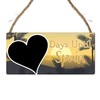 Days Until Spain Vacation Countdown Plaque with Chalkboard - Spanish