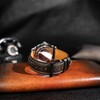 Gomvadr Quick Release Leather Watch Band,Vintage Oil-tanned Pull-up Leather Strap