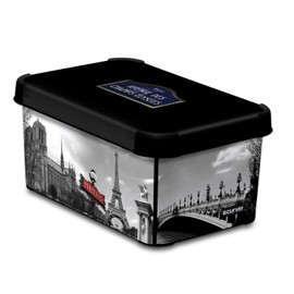 Curver Paris Vistas Plastic Deco Storage Box, 6 Litre Capacity