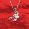 Necklace and pendant necklace Scorpion real sterling silver 925 zirconia