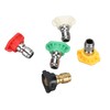 5Pcs Pressure Washer Spray Tips Nozzle Kit Multiple Degrees Quick