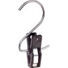 The Great American Hanger Company Chrome Hook with Black Plastic