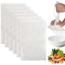 KATIMI 6PCS Muslin Cloths for Cooking, Cheesecloth Bags, Washable Cheese Cloths for Straining, Nut Milk Bag Reusable, Yogurt Strainer for Straining Liquids Baking Butter (30 × 45 cm)