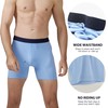 BAMBOO COOL Men's Underwear Breathable Boxer Briefs with Fly Moisture-Wicking