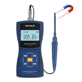 Gauss/Tesla Meter with High Precision Probe & Auto Range Recording 0-20000Gs N/S Polarity Identification, Magnetic Field Tester for Residual Magnetism & Nondestructive Testing