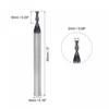 sourcing map Square Nose End Mill, 2mm Tip Dia Solid