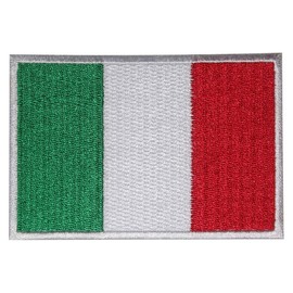 Italy Flag Logo Patch Embroidered Applique Italy Country Flag Iron On Sew On Emblem