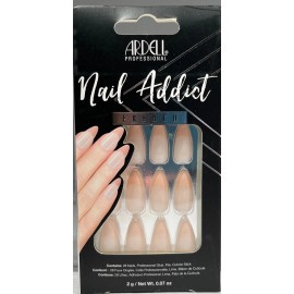 Ardell Nail Addict Artificial Nail Set FRENCH, 28 Nails - CHOOSE STYLE! - Nude French