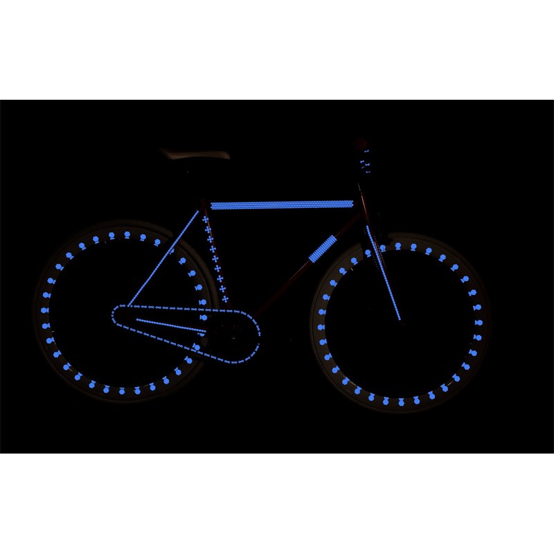 RydeSafe Reflective Decals - Hexagon Kit - Large (Blue)