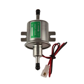 Larbi HEP-02A High Pressure (4-7 PSI)12V Heavy Duty Gas Diesel Inline Electric Fuel Pump Metal Solid Petro Gasoline or Diesel Engine Suitable Car Truck,Boat,Moto, Carburetor, Lawn Mower