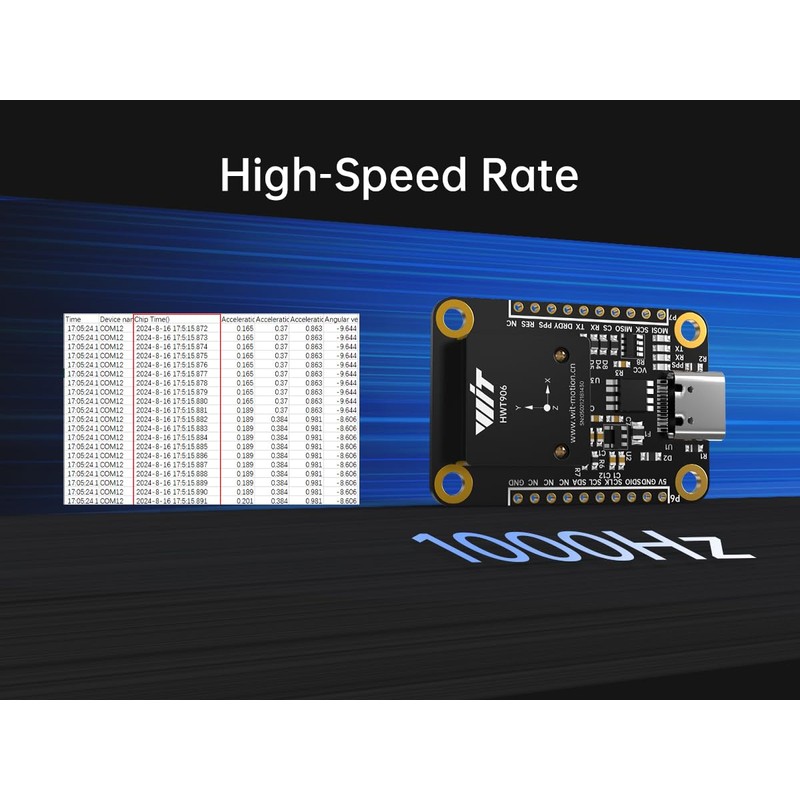 [4-Array Military-Grade Accelerometer+Inclinometer] HWT906-TTL MPU-9250 9-axis Gyroscope+Angle(XY 0.05° Accuracy)+Digital Compass