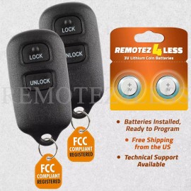 Remotez4less 2 For 2004 2005 2006 Toyota Tundra Keyless Entry Remote Car Key Fob