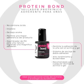 Protein Bond Sellador De Organic Nails 3 Piezas 10ml C/u