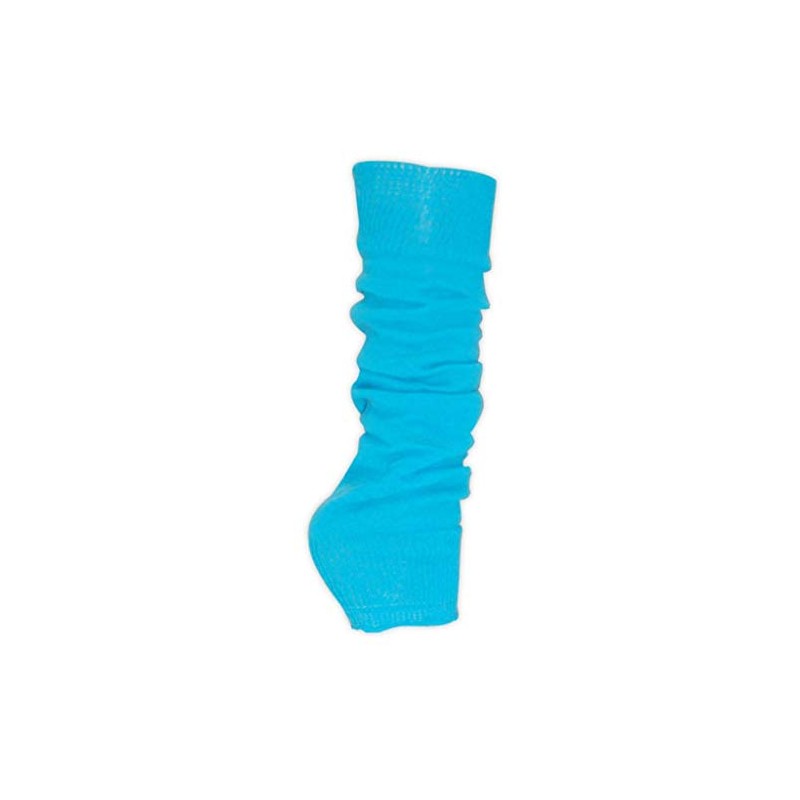 Luxurious Ladies 80's Dance Plain Ribbed Leg Warmers, Neon Leg
