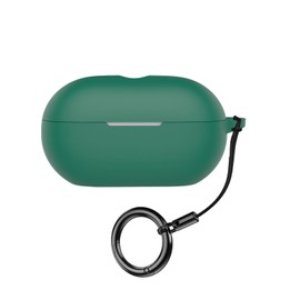 Keminsung Case for Beats Solo Buds Silicone Headphones Cover Wireless Earbuds Material Shockproof Unique Portable Protective with Carabiner (Green)