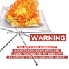 eBoutik - Portable Steel Mesh Camp Fire Pit for Wood